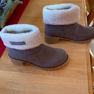 Gray booties- Brand New. Never worn Sz 6.